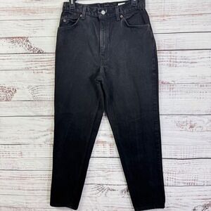 Vintage Levi's 551 Relaxed Fit Orange Tab Tapered Leg Black Denim Jeans 10 Short